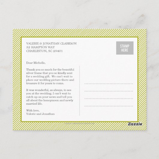 スナップファンキーショットありがとうはがき ポストカード (裏面)