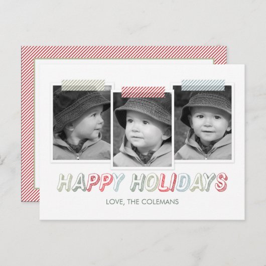 スナップファンキーショット休日フォトカードはがき シーズンポストカード (正面/裏面)