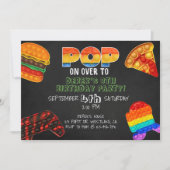 スナップポップ・アートのパーティーポップ・アートの、itパーティー、取得パーティー 案内状 (正面)