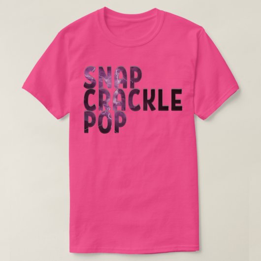 スナップポップ・アートの音 Tシャツ (デザイン正面)