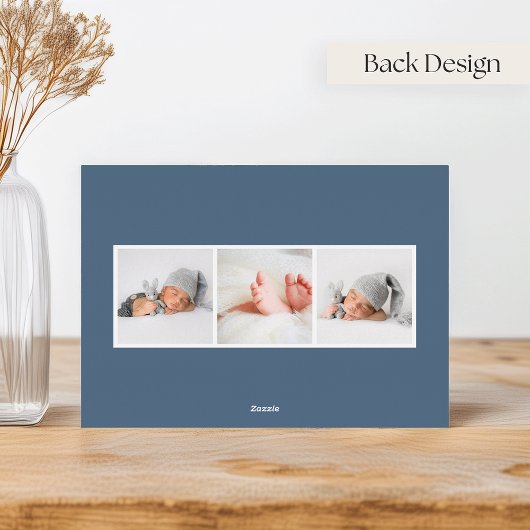 スナップモダンショット |ホイル誕生のお知らせ 箔招待状