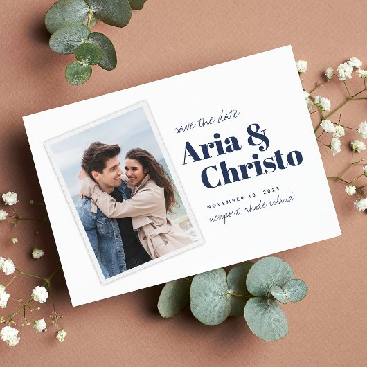 スナップモダンショット |垂直方向の写真 セーブザデート