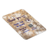 スナップラベル共有ソーシャルメディアq rコードグリッター金ゴールド マグネット (右側)