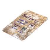 スナップラベル共有ソーシャルメディアq rコードグリッター金ゴールド マグネット (左側)