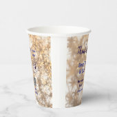 スナップラベル共有ソーシャルメディアq rコードグリッター金ゴールド 紙コップ (右)