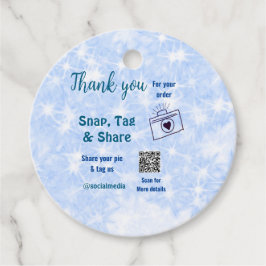 スナップラベル共有ソーシャルメディアq rコードグリッター青 フェイバータグ