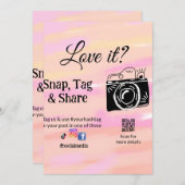 スナップラベル共有メディアカメラを追加の社会人はそれを愛する。A シーズンカード (正面/裏面)