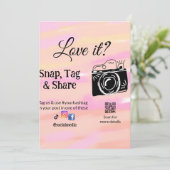 スナップラベル共有メディアカメラを追加の社会人はそれを愛する。A シーズンカード (スタンド正面)