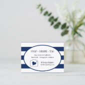 スナップ共有ラベルスモールビジネスオーダー挿入カード 名刺 (スタンド正面)