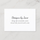 スナップ共有ラベルスモールビジネスオーダー挿入カード 名刺 (裏面)