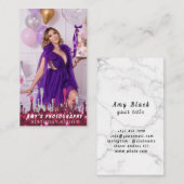 スナップ特殊モーメント誕生日写真 名刺 (正面/裏面)