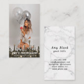 スナップ特殊モーメント誕生日写真 名刺 (正面/裏面)