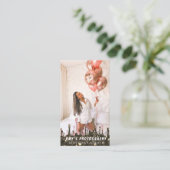 スナップ特殊モーメント誕生日写真 名刺 (スタンド正面)