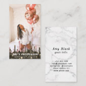 スナップ特殊モーメント誕生日写真 名刺 (正面/裏面)