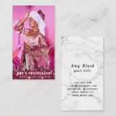 スナップ特殊モーメント誕生日写真 名刺 (正面/裏面)