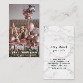 スナップ特殊モーメント誕生日写真 名刺 (正面/裏面)