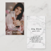 スナップ特殊モーメント誕生日写真 名刺 (正面/裏面)