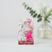 スナップ特殊モーメント誕生日写真 名刺 (スタンド正面)