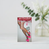 スナップ特殊モーメント誕生日写真 名刺 (スタンド正面)