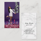 スナップ特殊モーメント誕生日写真 名刺 (正面/裏面)