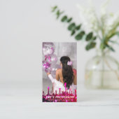 スナップ特殊モーメント誕生日写真 名刺 (スタンド正面)