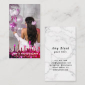 スナップ特殊モーメント誕生日写真 名刺 (正面/裏面)