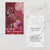 スナップ特殊モーメント誕生日写真 名刺 (正面/裏面)