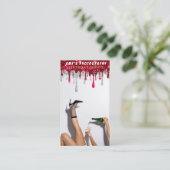 スナップ特殊モーメント誕生日写真 名刺 (スタンド正面)