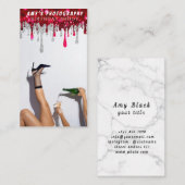 スナップ特殊モーメント誕生日写真 名刺 (正面/裏面)