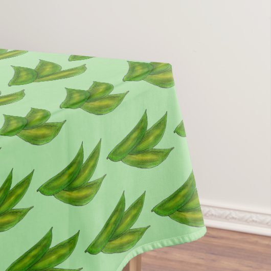 スナップ雪エンドウ豆ピーポッドグリーンガーデンベジタブルベジューグ テーブルクロス (インサイチュ)
