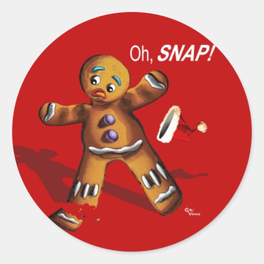 スナップ！クリスマスプレゼントラベル ラウンドシール (正面)