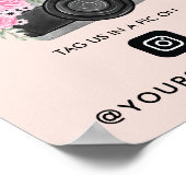 スナップ、ラベル、共有Instagramソーシャルメディア ポスター (角)