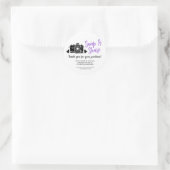 スナップ&共有カメラビジネス丸ステッカー ラウンドシール (バッグ)