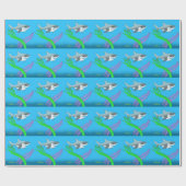 スナップ-鮫の包装紙 ラッピングペーパー (フラット)