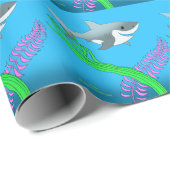 スナップ-鮫の包装紙 ラッピングペーパー (ロールコーナー)