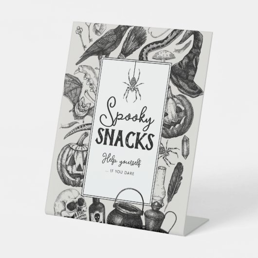 スナッ不気味クスハローウィンパーティ 台座サイン (正面)