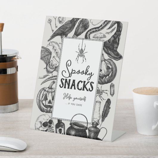 スナッ不気味クスハローウィンパーティ 台座サイン (インサイチュ)