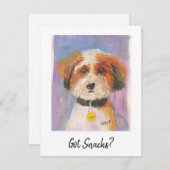 スナッ得ク?ドッグカード ノートカード (正面/裏面)