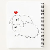 スナニーズのスパイラルノートを寄り添う ノートブック (裏面)