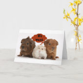 スナネズミは「お前の祝誕生日」に対して カード (黄色い花)