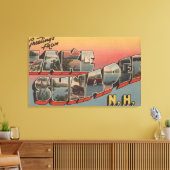 スナピー湖，ニューハンプシャー州 – ラージレター キャンバスプリント (インサイチュ (リビング))