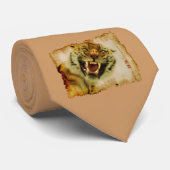 スナリングアジアタイガー野生生物愛好家アートアパレル ネクタイ (ロール)