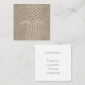 スナンケキンタウペアニマルプリントデザイナーオフィス スクエア名刺 (正面/裏面)