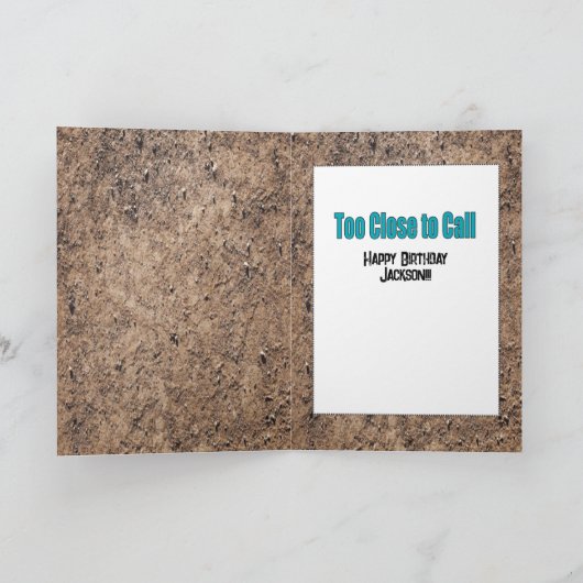 スナーキーおもしろいことわざ男性マンガダート誕生日 カード (内部)