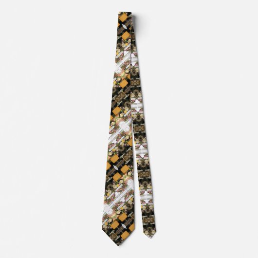 スナーキーおもしろいマザーズの日の退職50誕生日 ネクタイ (正面)