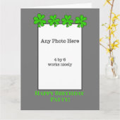 スナーキーアイリッシュ誕生日 カード (黄色い花)