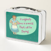 スナーキーキッチーハウスウィフホーム料理ヴィンテージ メタルランチボックス (裏面)