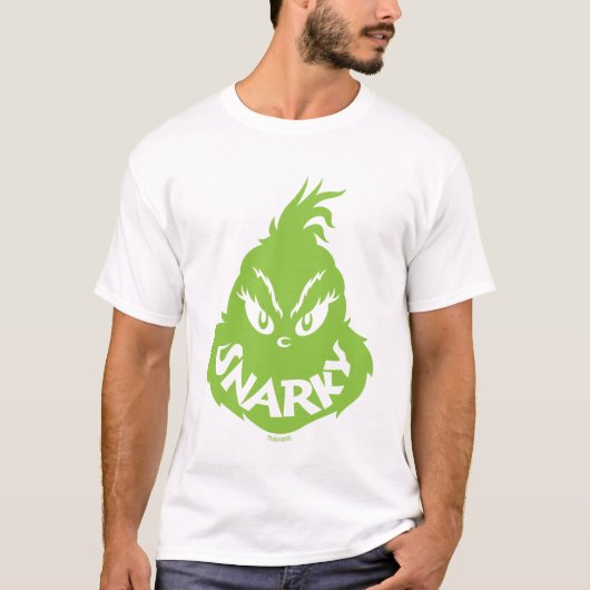 スナーキークリンチ | グリンチの顔 Tシャツ (正面)