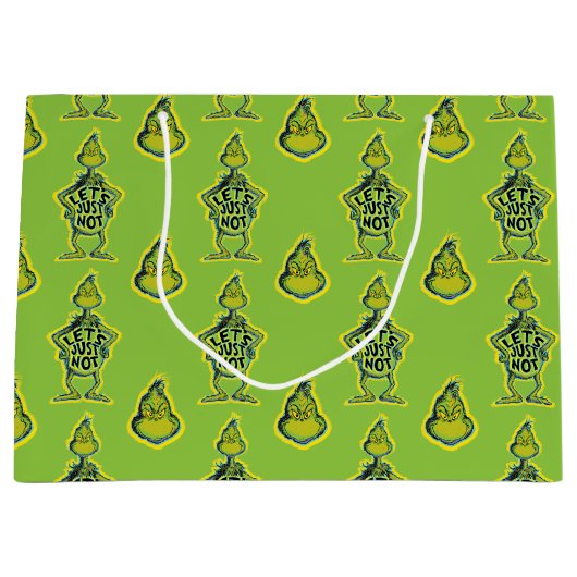 スナーキーグインチ |おもしろい引用文 ラージペーパーバッグ (正面)