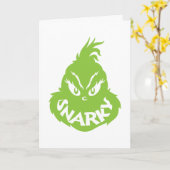 スナーキーグインチ |グラインチ顔 カード (黄色い花)